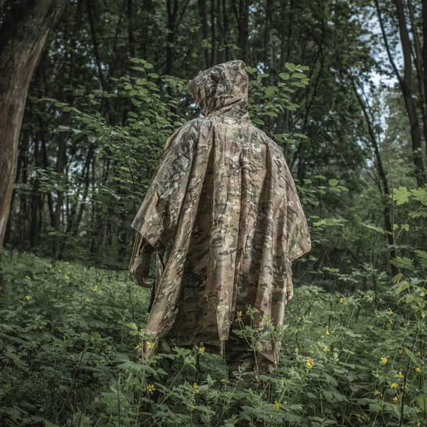 9 - Тактичне пончо M-Tac. Мультикам