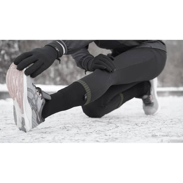 7 - Водонепроникні шкарпетки Dexshell Thermlite. Чорні з зеленою смужкою