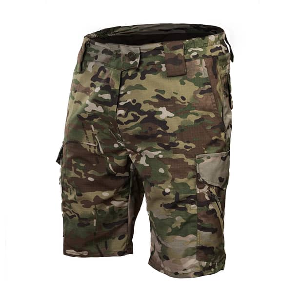 1 - Тактичні шорти SPECPROM Агресор, тканина Ripstop. Мультикам