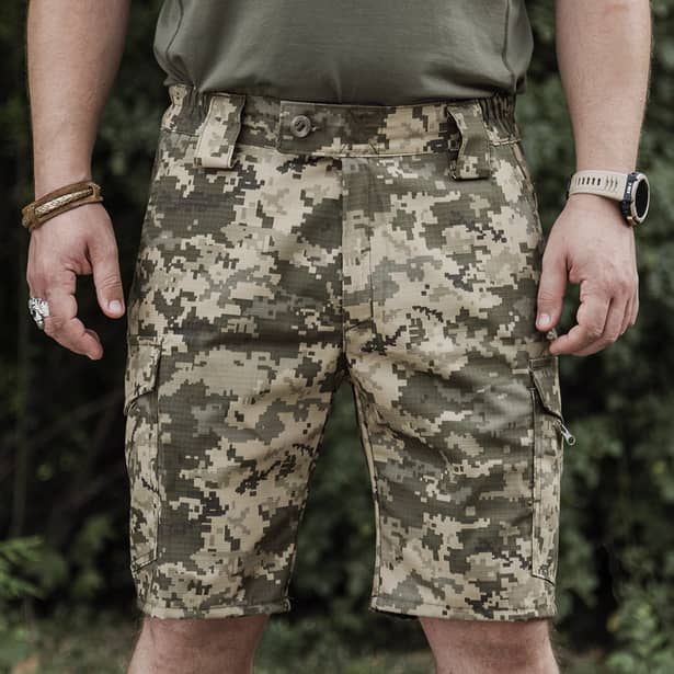 5 - Тактичні шорти SPECPROM Агресор, тканина Ripstop. Піксель