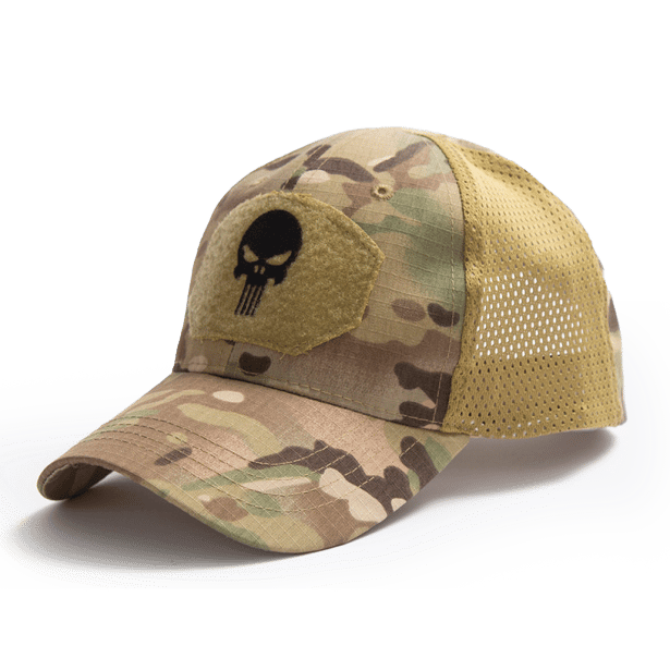 1 - Кепка тактична "Punisher" Rip-Stop з сіткою. Мультикам