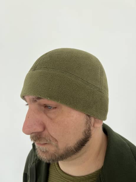 1 - Шапка флісова. Олива
