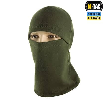 1 - Балаклава-ниндзя M-Tac Elite флис (320г/м2) Army. Олива