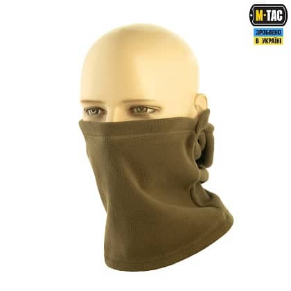 3 - Балаклава-ниндзя M-Tac Elite флис (320г/м2). Темная Олива