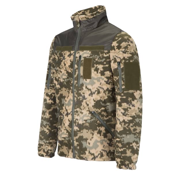 1 - Куртка флисовая тактическая. Пиксель