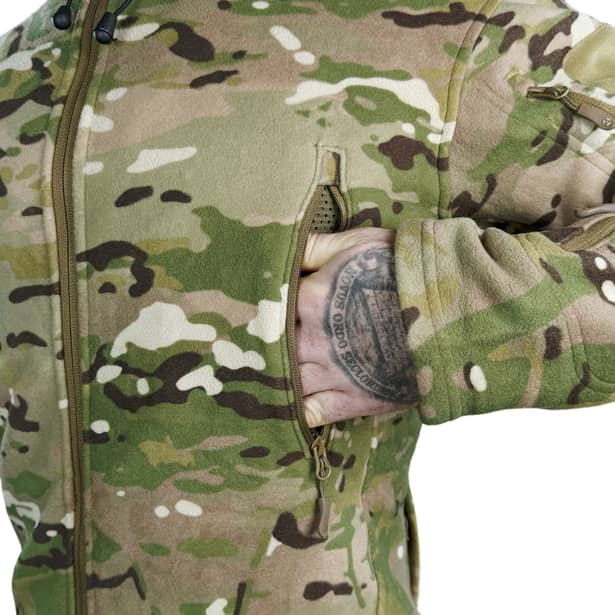 5 - Кофта тактична флісова з капюшоном. Мультикам