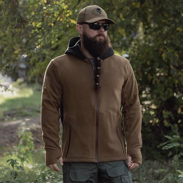 4 - Кофта флісова з капюшоном Combatant THOR. Койот