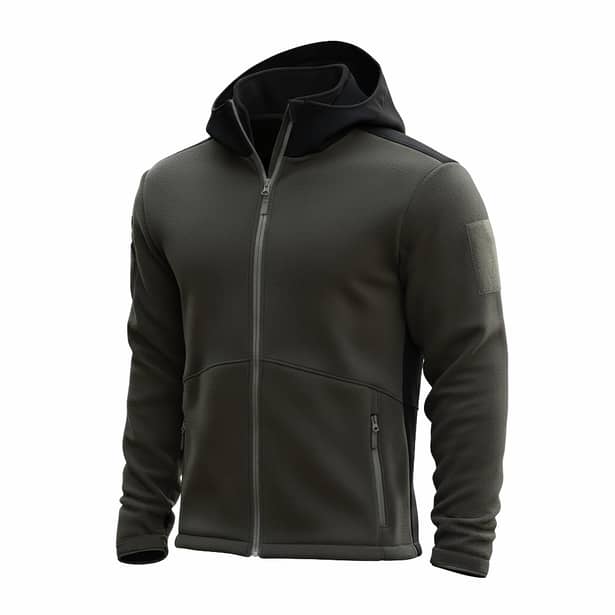 1 - Кофта флісова з капюшоном Combatant THOR. Олива