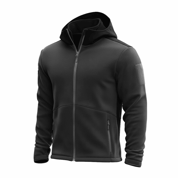 1 - Кофта флісова з капюшоном Combatant THOR. Чорний