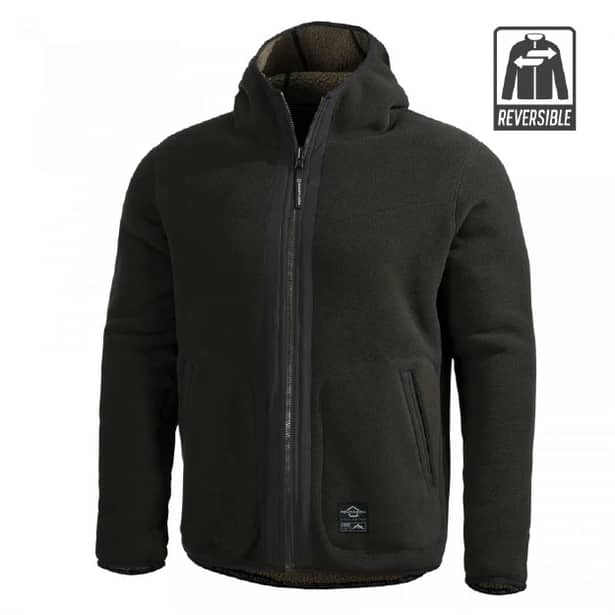 2 - Флісова куртка-кофта Pentagon IANOS SHERPA 2-IN-1. Олива
