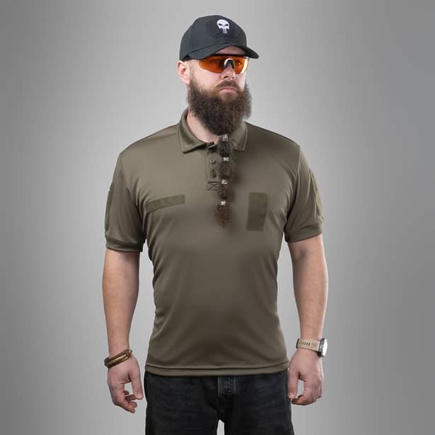 2 - Футболка-поло SPECPROM тактична Coolmax. Олива