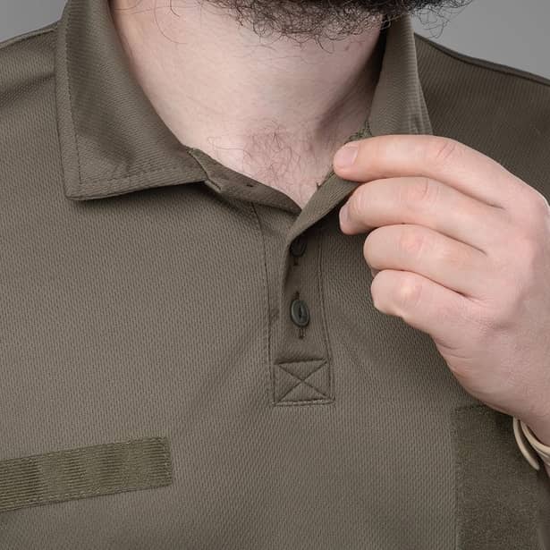 5 - Футболка-поло SPECPROM тактична Coolmax. Олива