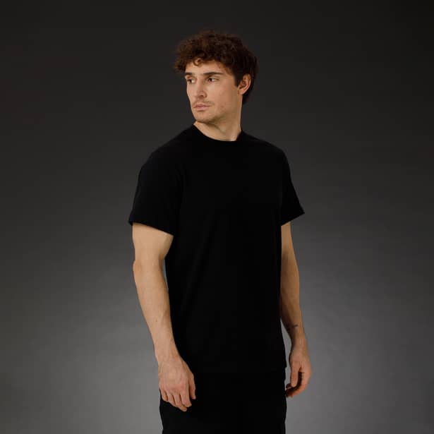 2 - Футболка SPECPROM однотонна, без малюнків. Чорна