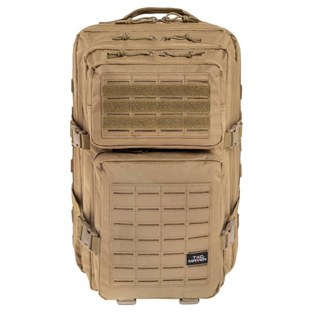 2 - Рюкзак тактический Pentagon Tac Maven Assault LaserCut 51л, Койот