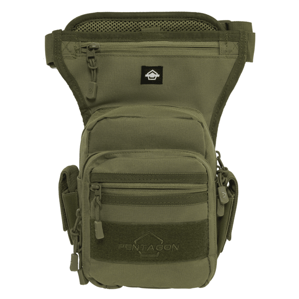 2 - Сумка оружейная на бедро Pentagon Max-S 2.0 Gun Thigh Pouch 3,7 л, Олива