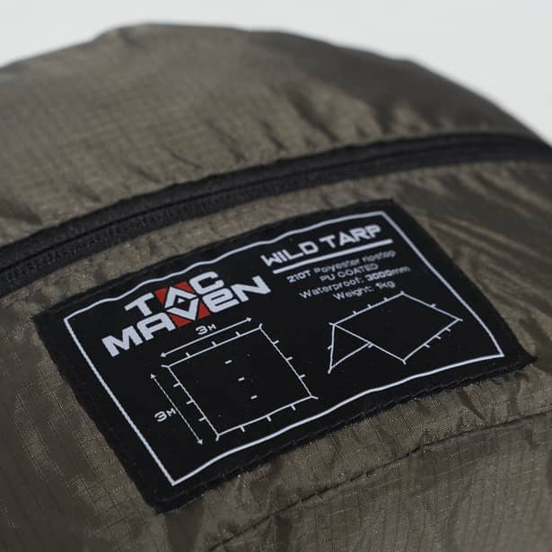 3 - Тент туристичний Pentagon Tac Maven WILD TARP 3x3м, Олива