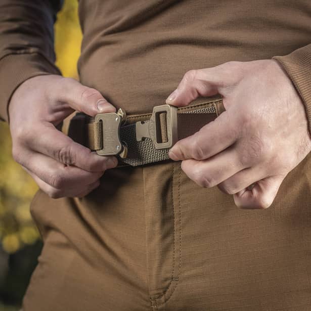 7 - Тактичний ремінь Cobra Buckle Belt M-Tac. Розмір M/L. Койот
