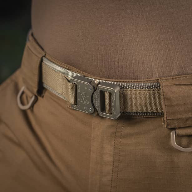 8 - Тактичний ремінь Cobra Buckle Belt M-Tac. Розмір M/L. Койот