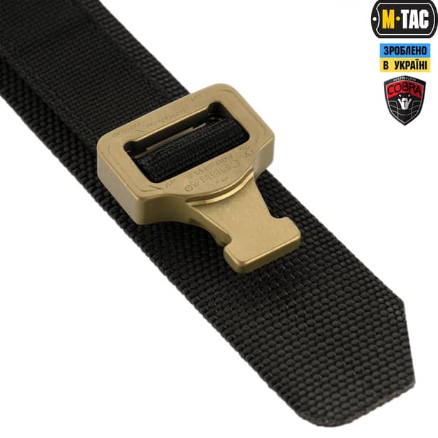 2 - Тактичний ремінь Cobra Buckle Tactical Belt M-Tac. Розмір XL/2XL. Чорний