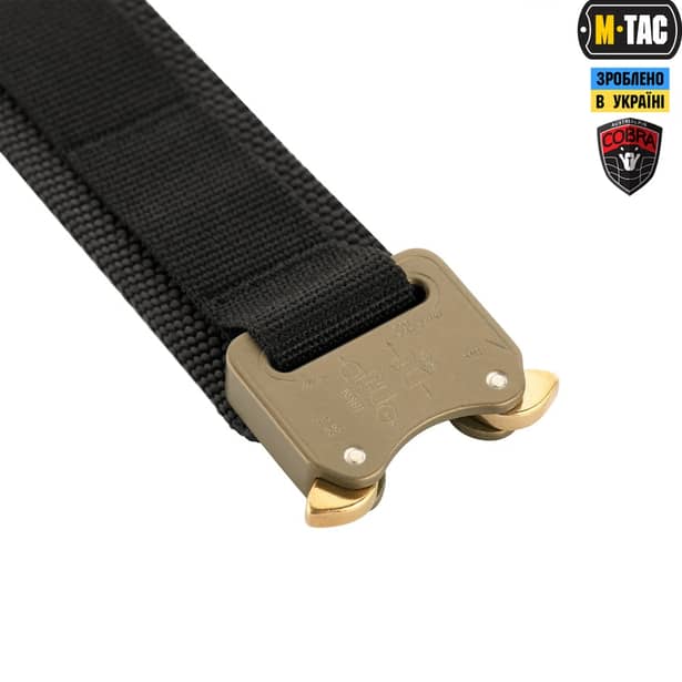 4 - Тактичний ремінь Cobra Buckle Tactical Belt M-Tac. Розмір XL/2XL. Чорний