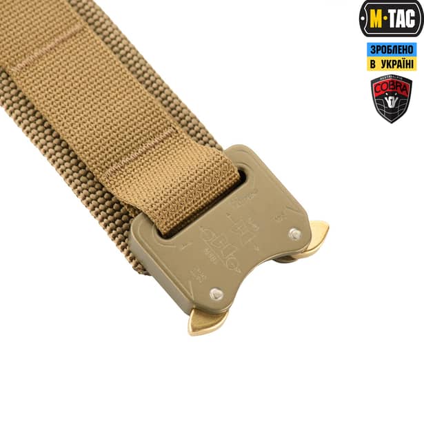 3 - Тактичний ремінь Cobra Buckle Belt M-Tac. Розмір XL/2XL. Койот