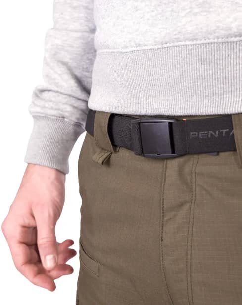 6 - Ремінь тактичний Pentagon Hemantas еластичний. Чорний