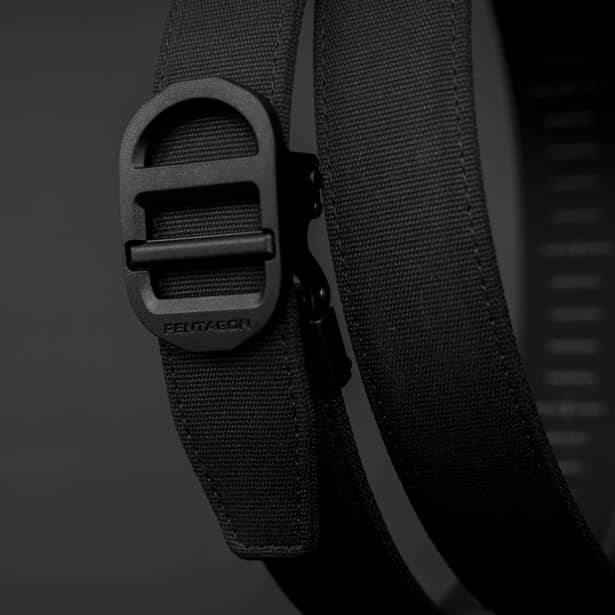 2 - Ремінь тактичний Pentagon Chuck Ratchet belt DRK. Чорний