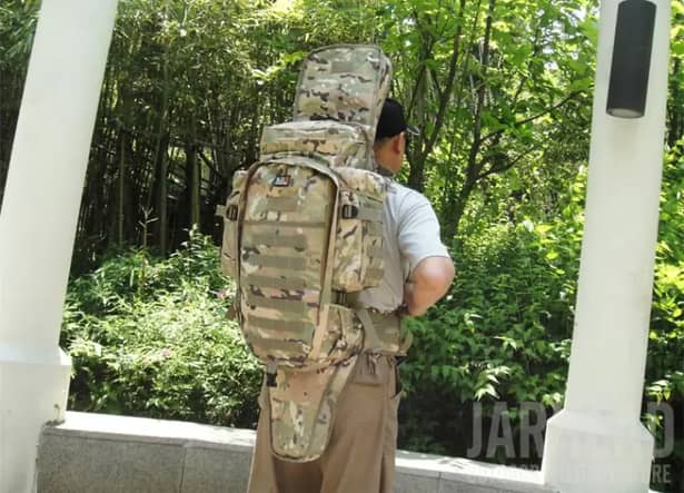 9 - Рюкзак тактический с отделением для оружия 9.11 Tactical 60л, Мультикам