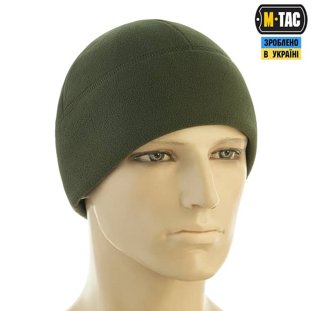 4 - Шапка флисовая M-Tac Watch Cap Elite из Slimtex. Олива