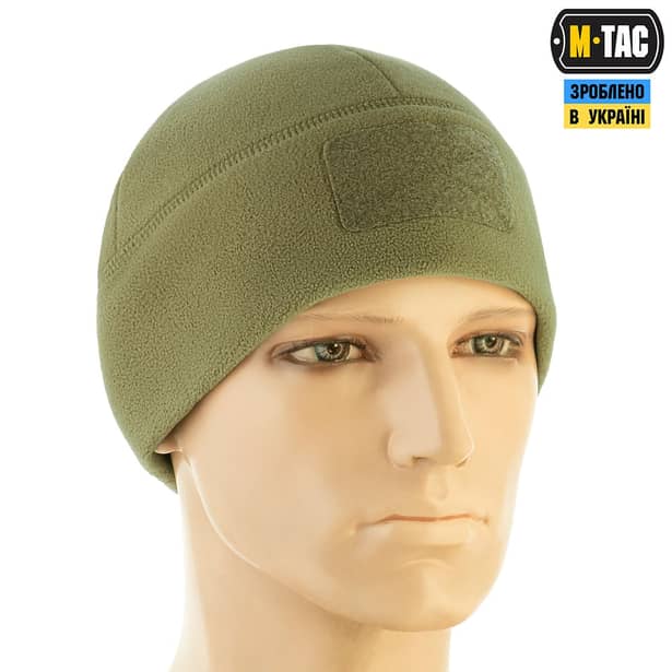 6 - Шапка флісова M-Tac Watch Cap Elite з Velcro. Хакі