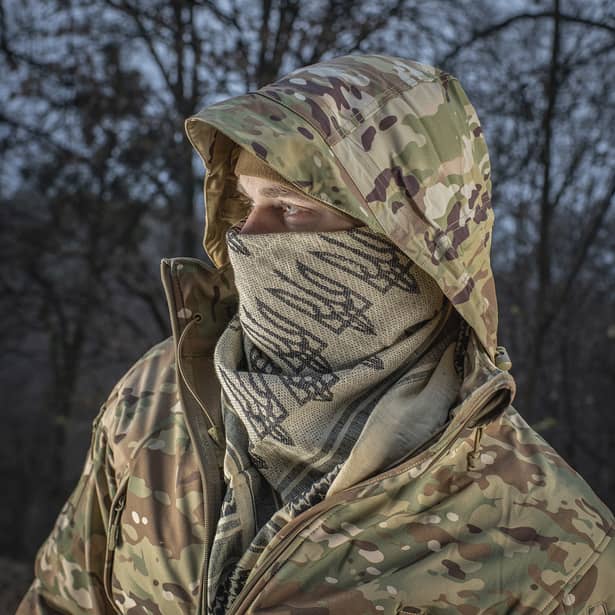 5 - Шарф шемаг, арафатка M-Tac з тризубом. Койот