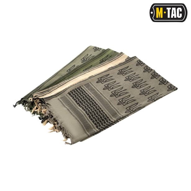 7 - Шарф шемаг, арафатка M-Tac з тризубом. Койот