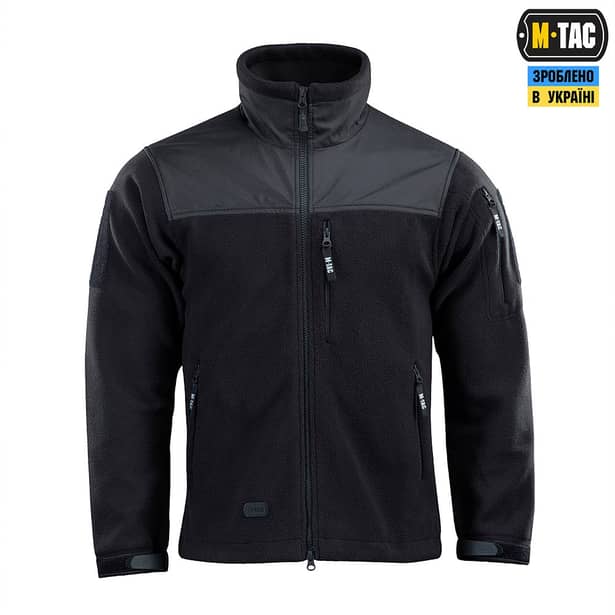 3 - Флісова куртка-кофта M-Tac Alpha Microfleece Gen.II. Чорний