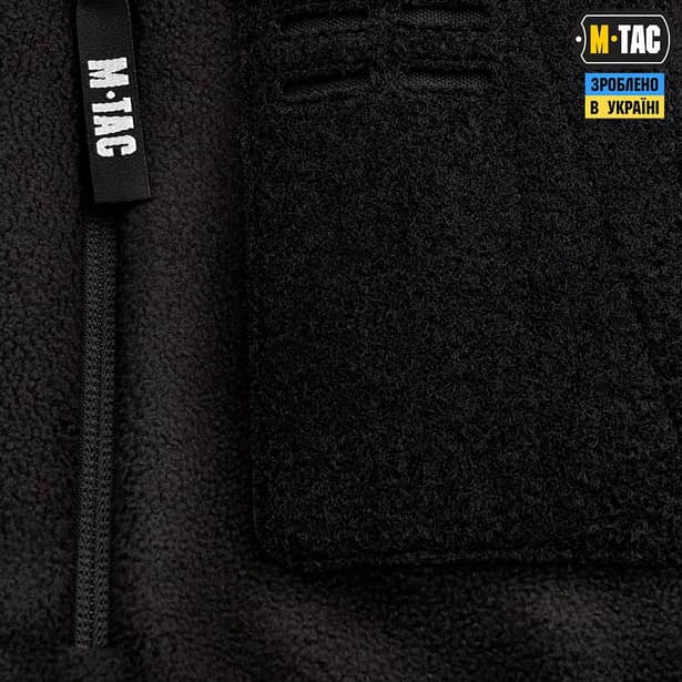 7 - Флісова куртка-кофта M-Tac Alpha Microfleece Gen.II. Чорний