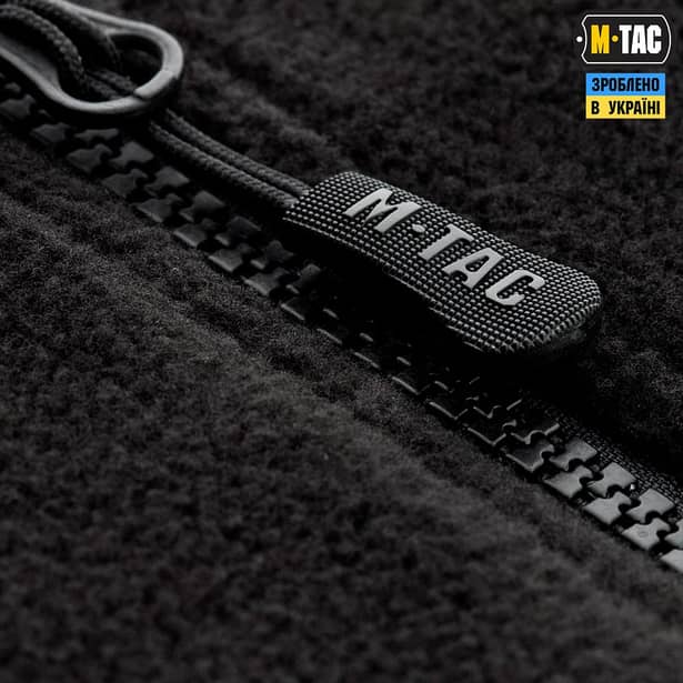 8 - Флісова куртка-кофта M-Tac Alpha Microfleece Gen.II. Чорний