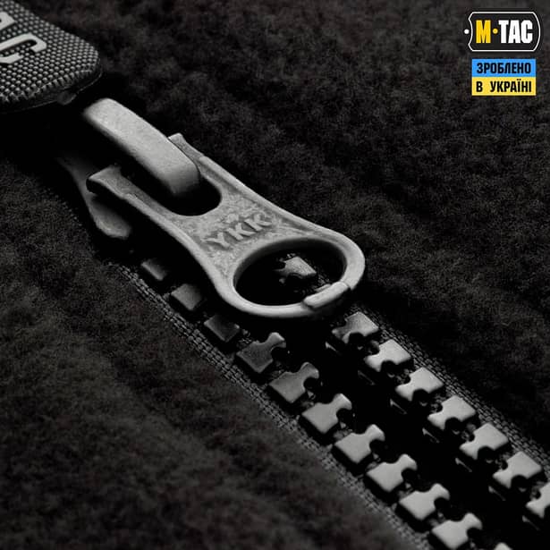 9 - Флісова куртка-кофта M-Tac Alpha Microfleece Gen.II. Чорний