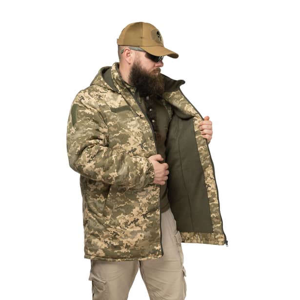 7 - Куртка зимова на флісі. Піксель