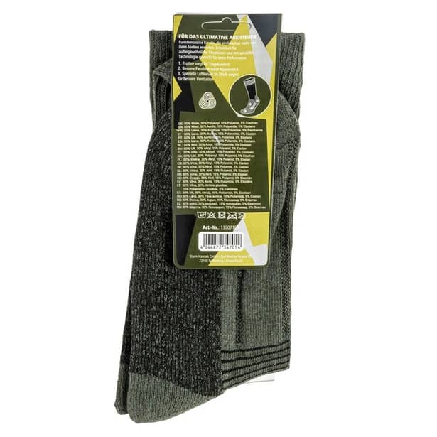 9 - Носки трекинговые Mil-Tec Swedish Boot Socks, Олива