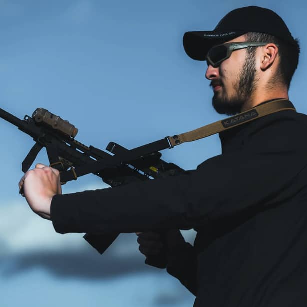 5 - Ремінь збройовий RAGNAROK Katana (KATANA-B) з карабіном Ghost Hook, Койот-Чорний