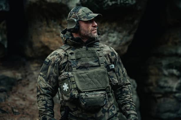 6 - Тактическая кепка Helikon PolyCotton Ripstop складная. Лесная пантера