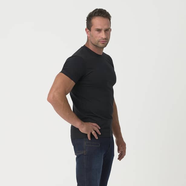 4 - Футболка Helikon Slim з органічної бавовни. Чорний