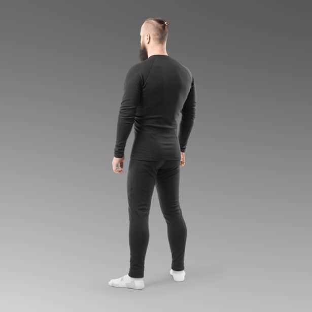 3 - Комплект термобелья Combatant WARSKIN. Черный