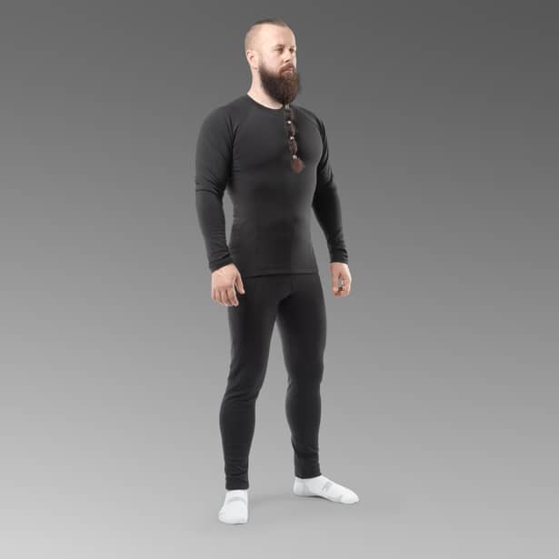 4 - Комплект термобелья Combatant WARSKIN. Черный