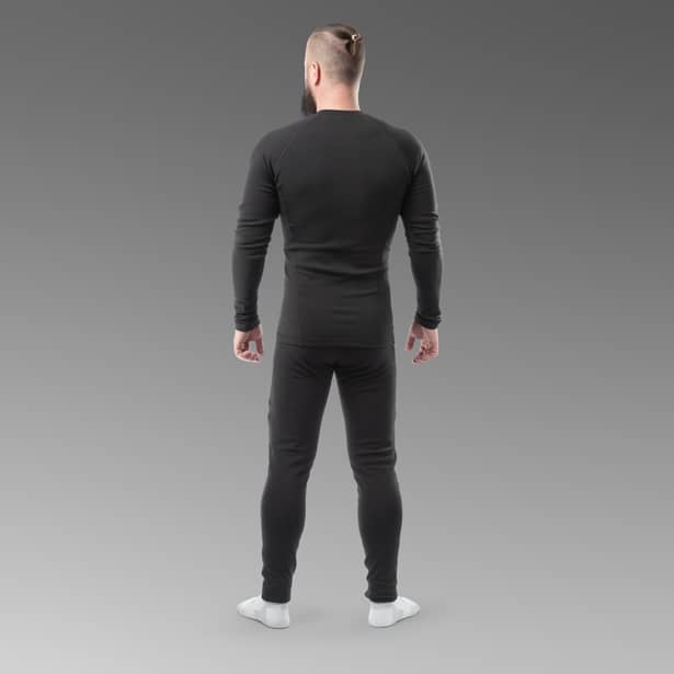 11 - Комплект термобелья Combatant WARSKIN. Черный