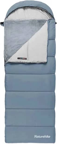 1 - Спальний мішок з підігрівом Naturehike BE400 CNK2300SD021 правий. Сірий