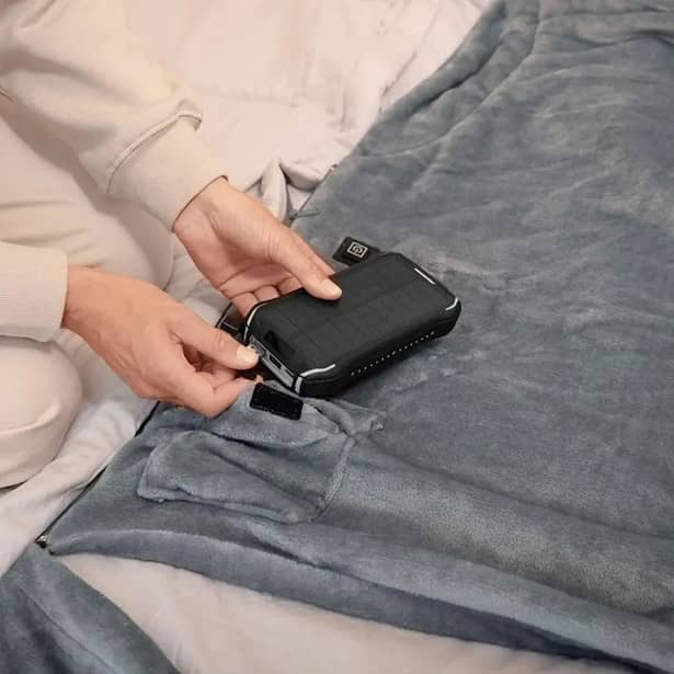 2 - Спальний мішок з підігрівом Naturehike BE400 CNK2300SD021 правий. Сірий