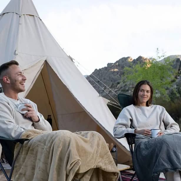 4 - Спальний мішок з підігрівом Naturehike BE400 CNK2300SD021 правий. Сірий