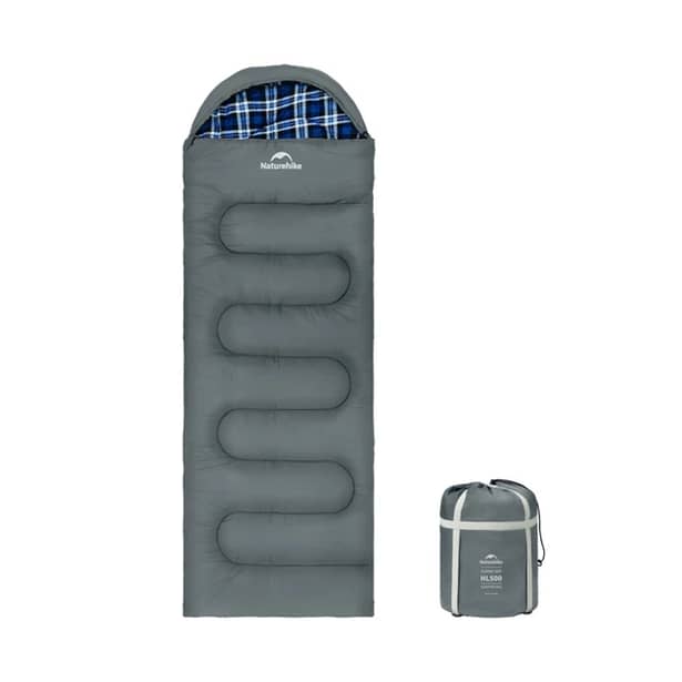 1 - Спальний мішок з капюшоном Naturehike Clear Sky CNK2450WS042. Сірий