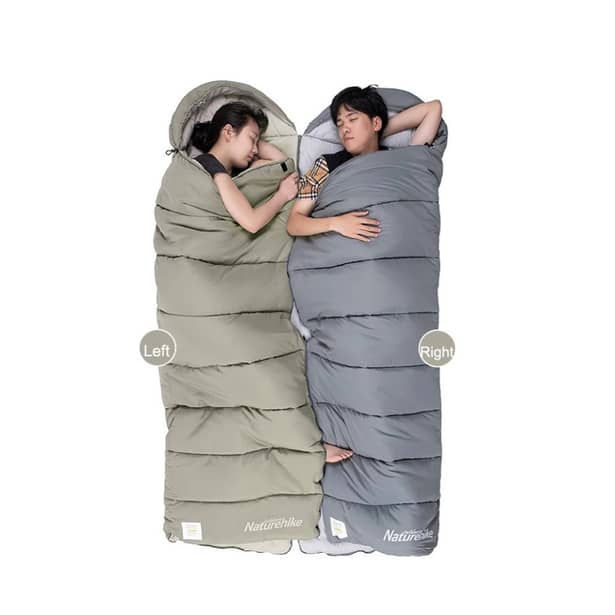 5 - Спальний мішок з мішком для зберігання Naturehike M400 CNK2350WS023 лівий. Сірий