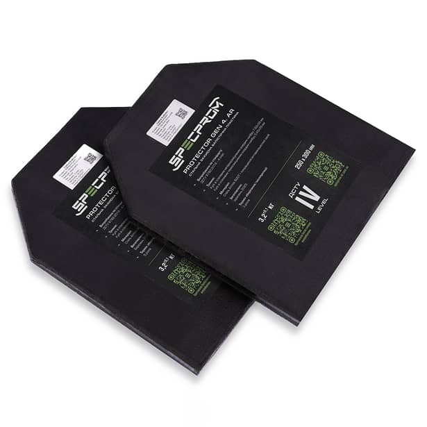 8 - Сталева бронеплита 4-го класу. Вага 3.2 кг. Розмір 25 на 30 см